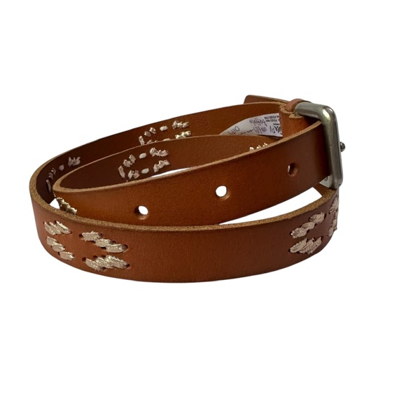 Genuine CIRCA Brown Genuine Leather Embroidered Western Belt For Women 32 main image 5